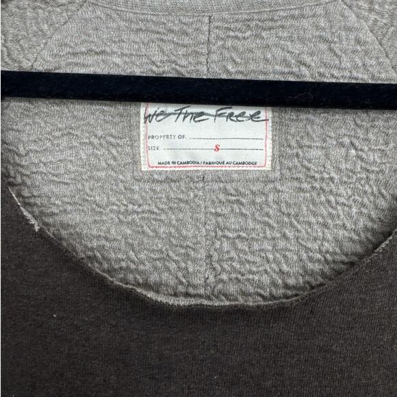 Free People We The Free Midnight Brown Pullover Sweatshirt Women's Size Small - Picture 3 of 5